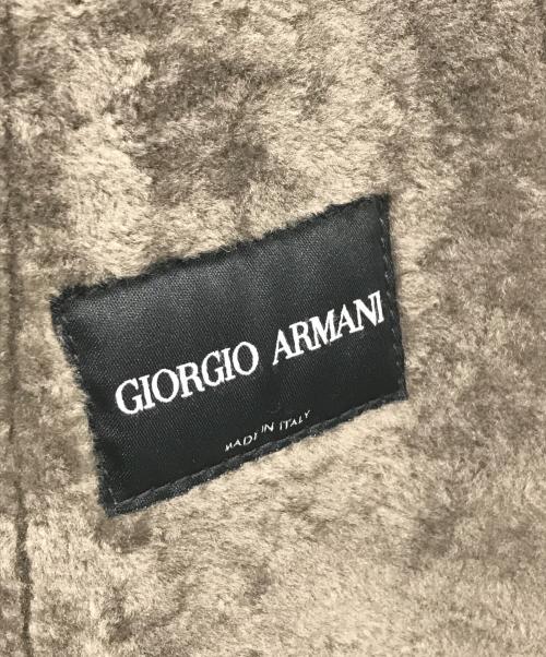 GIORGIO ARMANI（ジョルジオアルマーニ）GIORGIO ARMANI (ジョルジオアルマーニ) ラムムートンジャケット グレー サイズ:46の古着・服飾アイテム