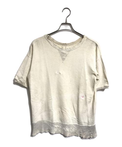 VINTAGE（ヴィンテージ）VINTAGE (ヴィンテージ) 前V半袖スウェット グレー サイズ:不明の古着・服飾アイテム