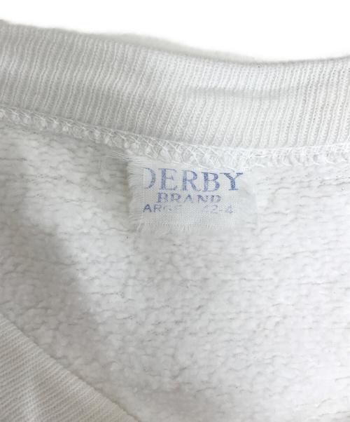 DERBY BRAND（ダービーブランド）DERBY BRAND (ダービーブランド) 前Vスウェット ホワイト サイズ:不明の古着・服飾アイテム