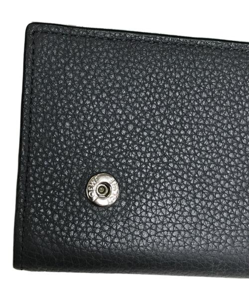 LOEWE（ロエベ）LOEWE (ロエベ) 3つ折り財布 グレー×グリーンの古着・服飾アイテム