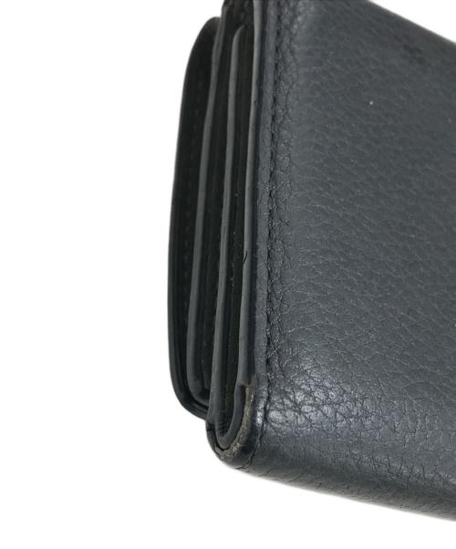 LOEWE（ロエベ）LOEWE (ロエベ) 3つ折り財布 グレー×グリーンの古着・服飾アイテム