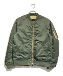 H.R.MARKET（ハリウッドランチマーケッド）の古着「MA-1・グリズリーリバーシブルジャケット」｜カーキ