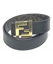 FENDI（フェンディ）の古着「FFバックルベルト」｜ブラック