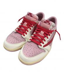 NIKE×Travis Scott（ナイキ×トラヴィススコット）の古着「AIR JORDAN 1 RETRO LOW OG SP TRAVIS SCOTT」｜ホワイト×ピンク