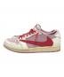 NIKE Travis Scott AIR JORDAN 1 RETRO LOW OG SP TRAVIS SCOTT ホワイト×ピンク サイズ:US10.5/UK9.5/EUR44.5/cm28.5/BR42.5/CN285：45000円