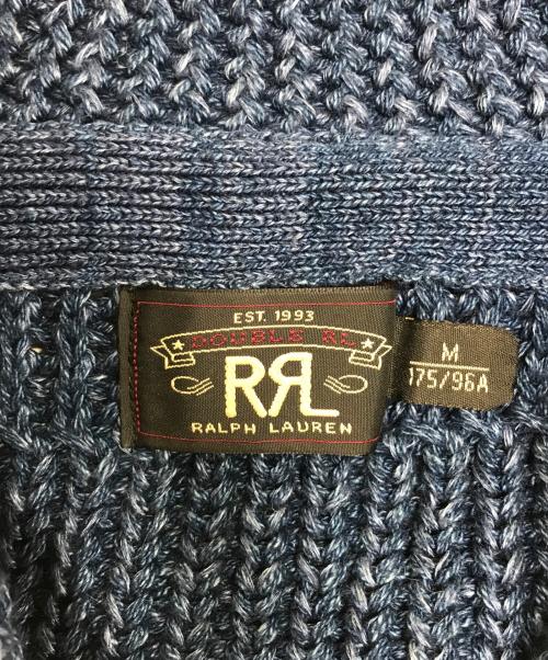 RRL（ダブルアールエル）RRL (ダブルアールエル) ショールカラーカーディガン ブルー サイズ:Mの古着・服飾アイテム