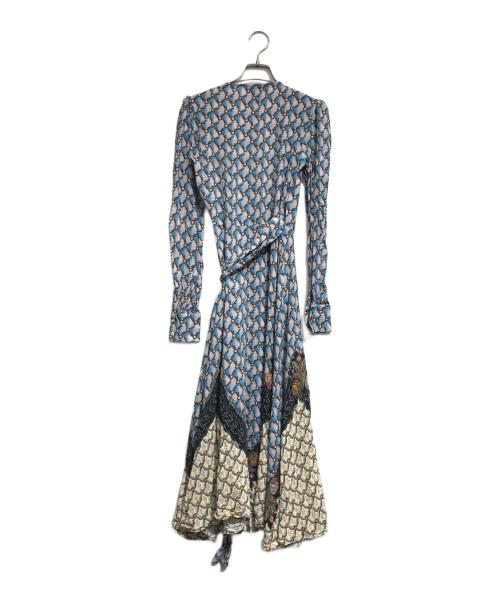 ETRO（エトロ）ETRO (エトロ) 総柄ワンピース ブルー サイズ:表記なしの古着・服飾アイテム