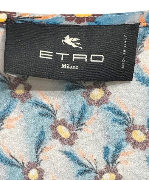 ETRO（エトロ）ETRO (エトロ) 総柄ワンピース ブルー サイズ:表記なしの古着・服飾アイテム