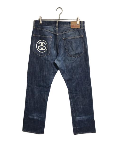 stussy（ステューシー）stussy (ステューシー) SSシャネルロゴデニムパンツ インディゴ サイズ:32の古着・服飾アイテム