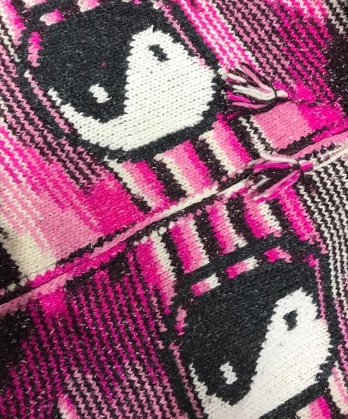 VINTAGE（ヴィンテージ）VINTAGE (ヴィンテージ) エクアドルニットパーカー ピンク サイズ:表記なしの古着・服飾アイテム