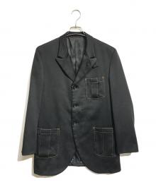 COMME des GARCONS HOMME PLUS（コムデギャルソンオムプリュス）の古着「ステッチデザイン エステルジャケット」｜ブラック