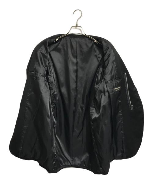 COMME des GARCONS HOMME PLUS（コムデギャルソンオムプリュス）COMME des GARCONS HOMME PLUS (コムデギャルソンオムプリュス) ステッチデザイン エステルジャケット ブラック サイズ:Mの古着・服飾アイテム