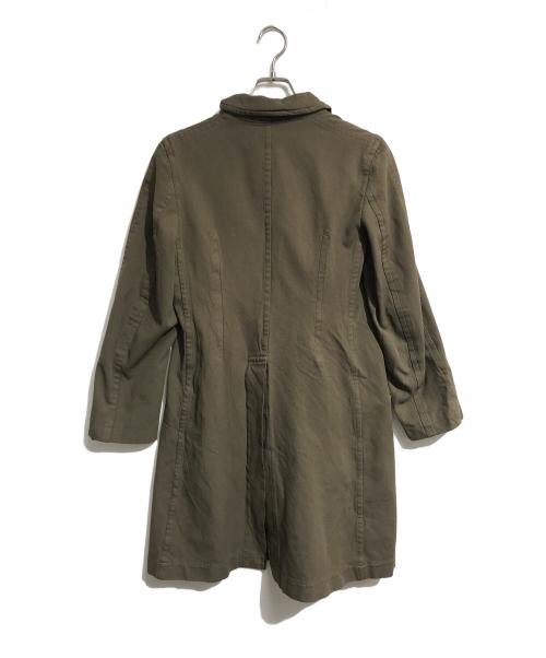 COMME des GARCONS COMME des GARCONS（コムデギャルソン コムデギャルソン）COMME des GARCONS COMME des GARCONS (コムデギャルソン コムデギャルソン) ポリ縮絨ステンカラーコート グリーン サイズ:Sの古着・服飾アイテム