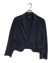 tricot COMME des GARCONS（トリココムデギャルソン）の古着「スウェットテーラードジャケット」｜ネイビー