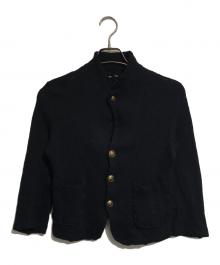 tricot COMME des GARCONS（トリココムデギャルソン）の古着「金釦ニットジャケット」｜ネイビー