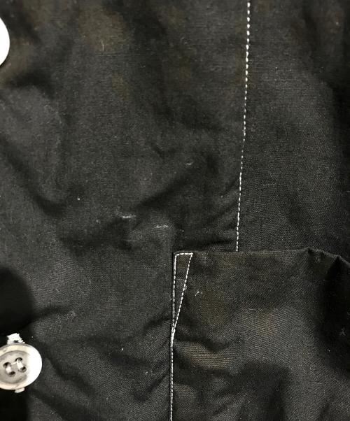 COMME des GARCONS HOMME（コムデギャルソン オム）COMME des GARCONS HOMME (コムデギャルソン オム) ホワイトステッチ開襟シャツ ブラック サイズ:Mの古着・服飾アイテム