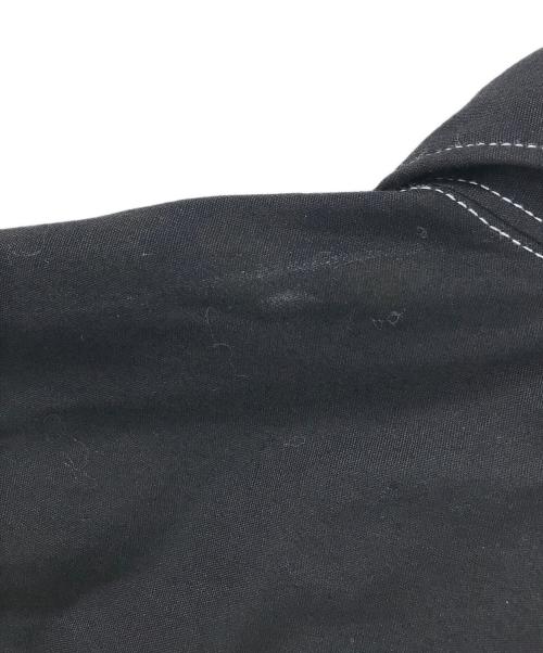 COMME des GARCONS HOMME（コムデギャルソン オム）COMME des GARCONS HOMME (コムデギャルソン オム) ホワイトステッチ開襟シャツ ブラック サイズ:Mの古着・服飾アイテム