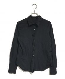 COMME des GARCONS COMME des GARCONS（コムデギャルソン コムデギャルソン）の古着「製品染めポリ縮絨シャツ」｜ブラック