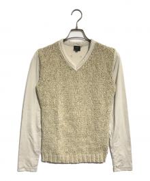 Jean Paul Gaultier homme（ジャンポールゴルチェオム）の古着「異素材切替カットソー」｜ベージュ
