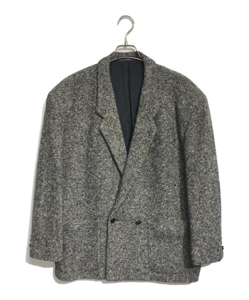 COMME des GARCONS HOMME PLUS（コムデギャルソンオムプリュス）COMME des GARCONS HOMME PLUS (コムデギャルソンオムプリュス) オーバーサイズ 1Bテーラードジャケット グレー サイズ:Mの古着・服飾アイテム
