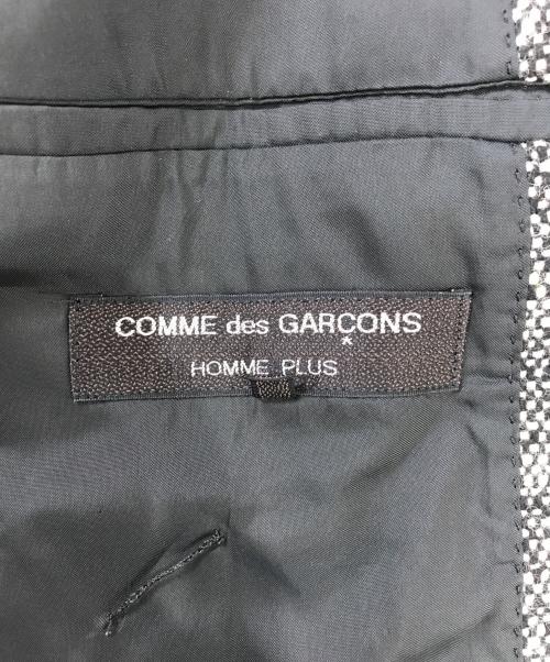 COMME des GARCONS HOMME PLUS（コムデギャルソンオムプリュス）COMME des GARCONS HOMME PLUS (コムデギャルソンオムプリュス) オーバーサイズ 1Bテーラードジャケット グレー サイズ:Mの古着・服飾アイテム