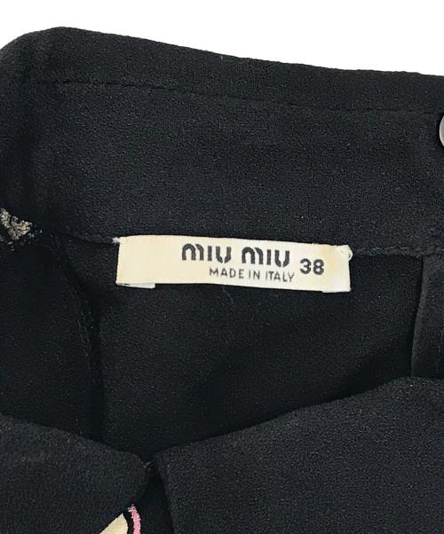 MIU MIU（ミュウミュウ）MIU MIU (ミュウミュウ) 切替ワンピース ブラック サイズ:38の古着・服飾アイテム