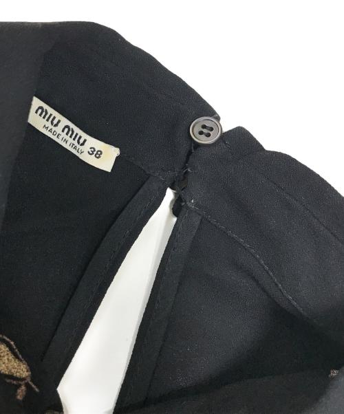MIU MIU（ミュウミュウ）MIU MIU (ミュウミュウ) 切替ワンピース ブラック サイズ:38の古着・服飾アイテム