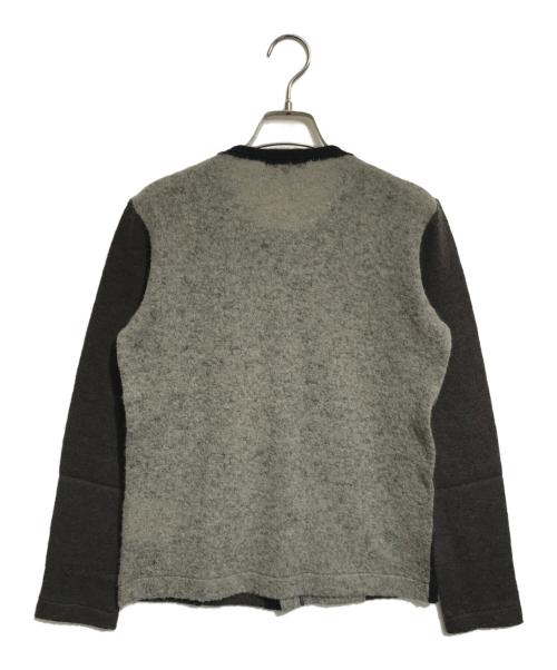 tricot COMME des GARCONS（トリココムデギャルソン）tricot COMME des GARCONS (トリココムデギャルソン) パッチワークニットカーディガン ブラウン サイズ:Mの古着・服飾アイテム