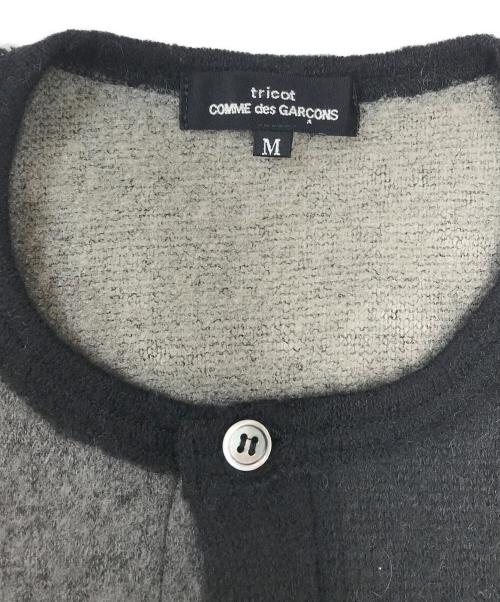 tricot COMME des GARCONS（トリココムデギャルソン）tricot COMME des GARCONS (トリココムデギャルソン) パッチワークニットカーディガン ブラウン サイズ:Mの古着・服飾アイテム