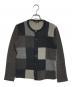 tricot COMME des GARCONS（トリココムデギャルソン）の古着「パッチワークニットカーディガン」｜ブラウン