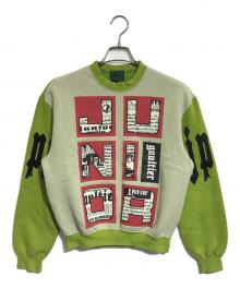 JUNIOR GAULTIER（ジュニアゴルチエ）の古着「プリントスウェット」｜黄緑