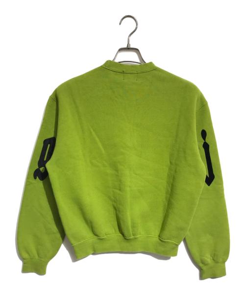JUNIOR GAULTIER（ジュニアゴルチエ）JUNIOR GAULTIER (ジュニアゴルチエ) プリントスウェット 黄緑 サイズ:40の古着・服飾アイテム