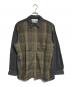 COMME des GARCONS SHIRT（コムデギャルソンシャツ）の古着「チェック切替ジップアップシャツ」｜グレー