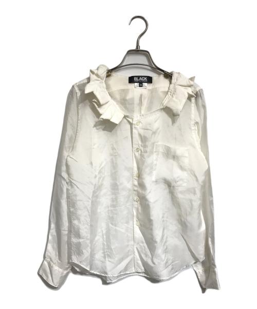 BLACK COMME des GARCONS（ブラックコムデギャルソン）BLACK COMME des GARCONS (ブラックコムデギャルソン) フリルシャツ ホワイト サイズ:XSの古着・服飾アイテム