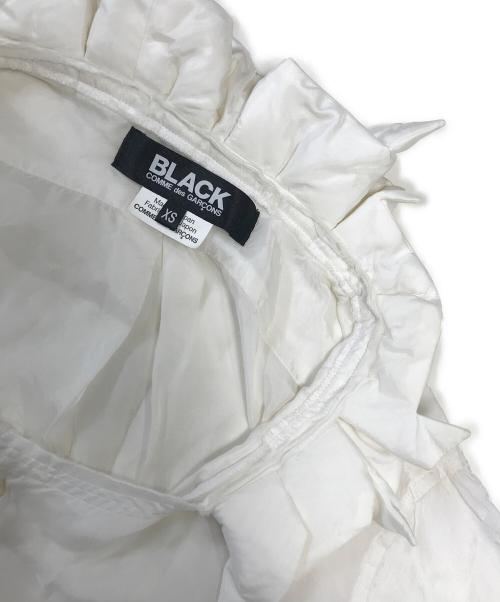 BLACK COMME des GARCONS（ブラックコムデギャルソン）BLACK COMME des GARCONS (ブラックコムデギャルソン) フリルシャツ ホワイト サイズ:XSの古着・服飾アイテム