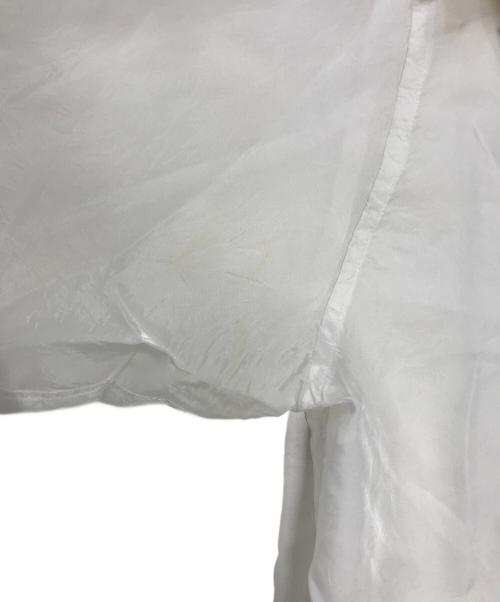 BLACK COMME des GARCONS（ブラックコムデギャルソン）BLACK COMME des GARCONS (ブラックコムデギャルソン) フリルシャツ ホワイト サイズ:XSの古着・服飾アイテム