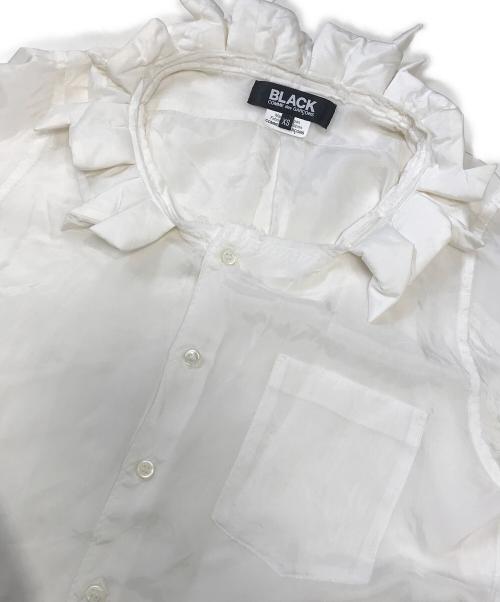 BLACK COMME des GARCONS（ブラックコムデギャルソン）BLACK COMME des GARCONS (ブラックコムデギャルソン) フリルシャツ ホワイト サイズ:XSの古着・服飾アイテム
