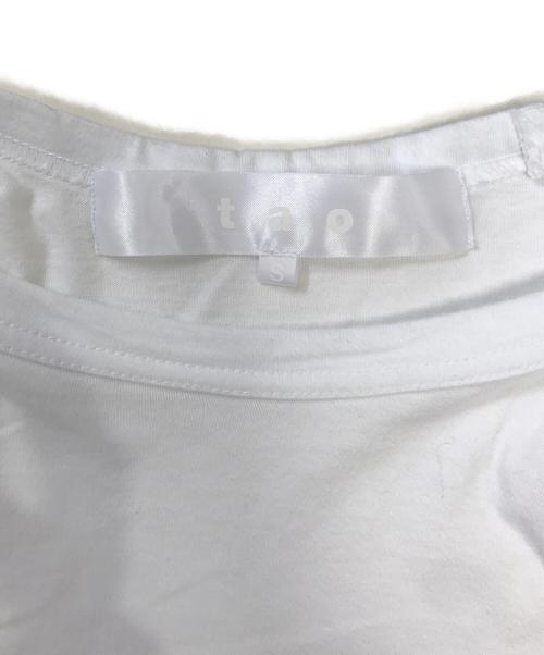 TAO COMME des GARCONS（タオ コムデギャルソン）TAO COMME des GARCONS (タオ コムデギャルソン) リボンショルダーカットソー ホワイト サイズ:Sの古着・服飾アイテム