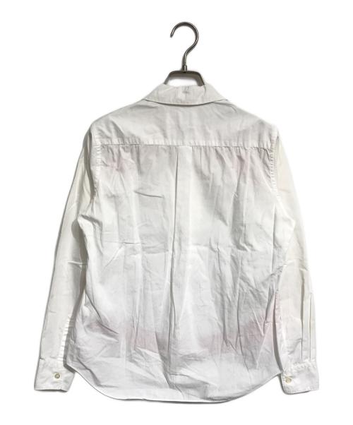 COMME des GARCONS GIRL（コムデギャルソンガール）COMME des GARCONS GIRL (コムデギャルソンガール) ストライプ切替丸襟シャツ ホワイト サイズ:Sの古着・服飾アイテム