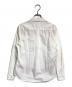 COMME des GARCONS GIRL (コムデギャルソンガール) ストライプ切替丸襟シャツ ホワイト サイズ:S：18000円