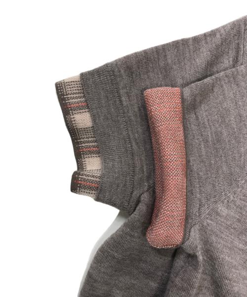 Acne studios（アクネ ストゥディオズ）Acne studios (アクネ ストゥディオズ) レイヤードチェック ポロシャツ ベージュ サイズ:XSの古着・服飾アイテム