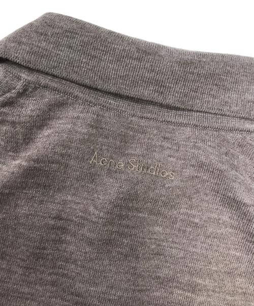 Acne studios（アクネ ストゥディオズ）Acne studios (アクネ ストゥディオズ) レイヤードチェック ポロシャツ ベージュ サイズ:XSの古着・服飾アイテム