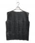 JUNYA WATANABE COMME des GARCONS ((ジュンヤワタナベ コムデギャルソン) Fレザーノースリーブカットソー ブラック サイズ:XS：20000円