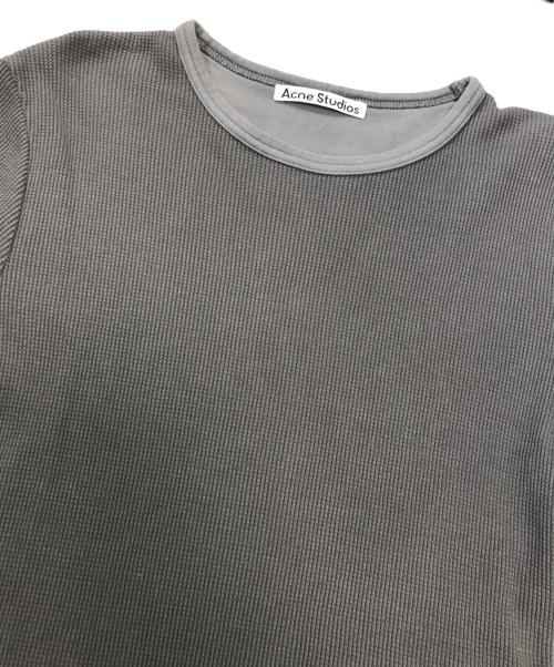 Acne studios（アクネ ストゥディオズ）Acne studios (アクネ ストゥディオズ) ラバーロゴカットソー ブラック サイズ:Sの古着・服飾アイテム