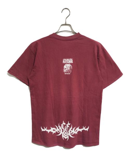 CHRISTIAN FLETCHER（クリスチャンフレッチャー）CHRISTIAN FLETCHER (クリスチャンフレッチャー) プリントTシャツ レッド サイズ:Lの古着・服飾アイテム