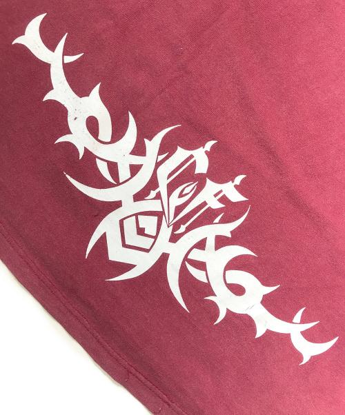 CHRISTIAN FLETCHER（クリスチャンフレッチャー）CHRISTIAN FLETCHER (クリスチャンフレッチャー) プリントTシャツ レッド サイズ:Lの古着・服飾アイテム
