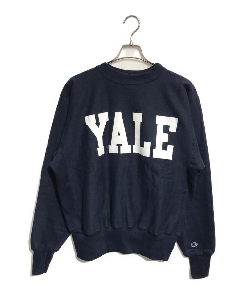 Champion（チャンピオン）Champion (チャンピオン) 90s YALEプリントリバースウィーブ ネイビー サイズ:LARGEの古着・服飾アイテム