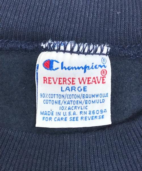 Champion（チャンピオン）Champion (チャンピオン) 90s YALEプリントリバースウィーブ ネイビー サイズ:LARGEの古着・服飾アイテム