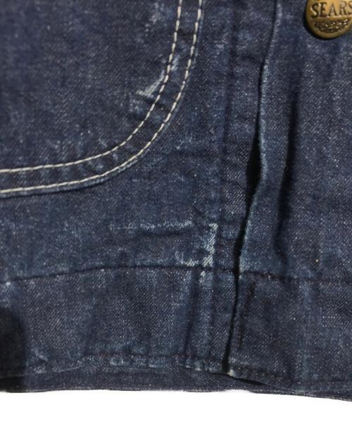 Sears（シアーズ）Sears (シアーズ) 裏地ブランケットカバーオール インディゴ サイズ:Sの古着・服飾アイテム