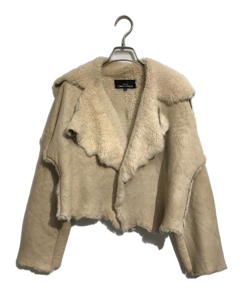 tricot COMME des GARCONS（トリココムデギャルソン）tricot COMME des GARCONS (トリココムデギャルソン) ムートンジャケット ベージュ サイズ:Mの古着・服飾アイテム